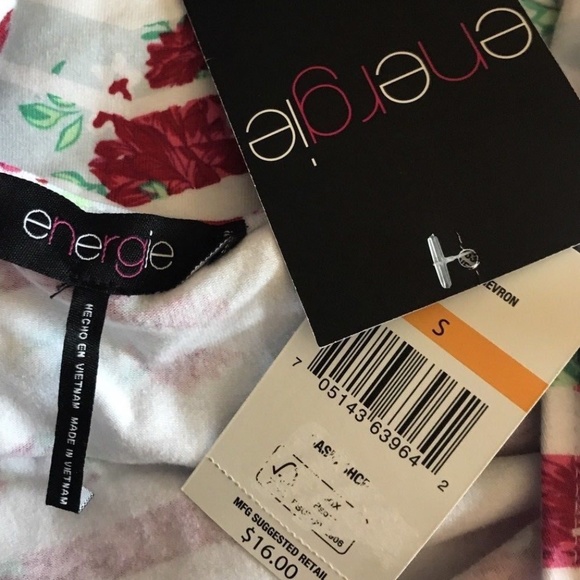 Energie Stretch Criss Cross Back T-Shirt - Picture 4 of 5